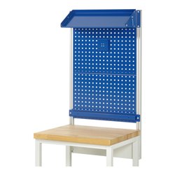 Rau System-Aufbau - Set 02 T350xH1130mm, Gestell lichtgrau, Ausstattung enzianblau