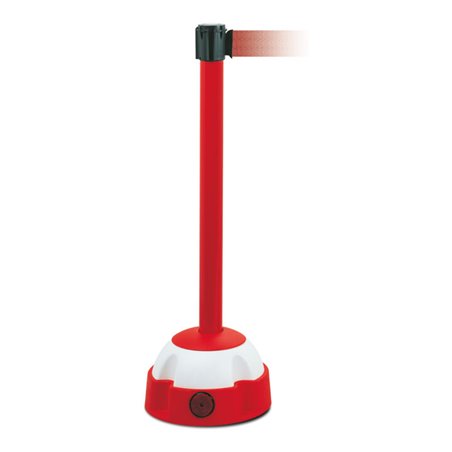 Moravia Gurt-Warnständer MORION rot rot/weiß schraffiert Band 985 mm 50 mm