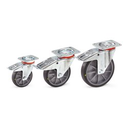 fetra Lenkrolle mit Feststeller, TPE-ESD-Bereifung