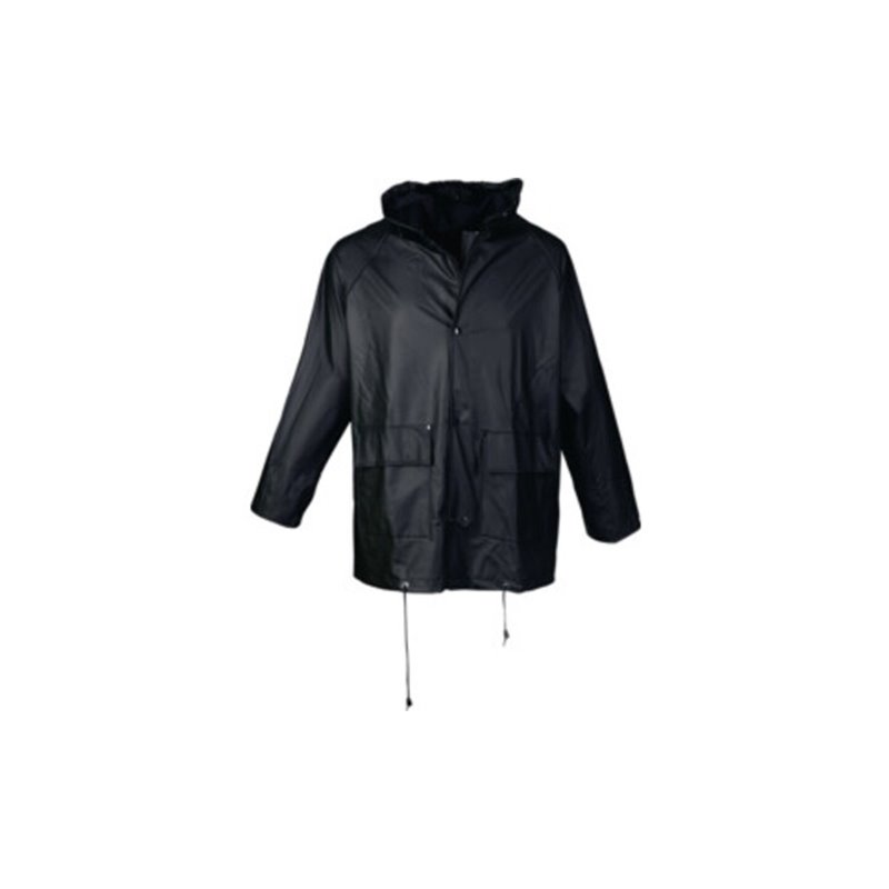 Asatex Regenjacke PU-Stretch mit Kapuze EN343 Kl.2 schwarz