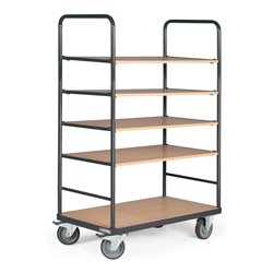 STIER Etagenwagen mit 5 Ladeflächen, Tragkraft 500 kg