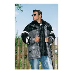 Steppjacke Kombijacke 5in1 grau/schwarz