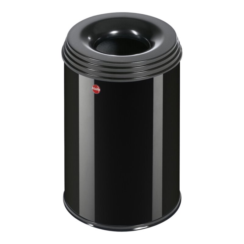 Hailo ProfiLine Safe, Flammenlöschender Papierkorb, Schwarz