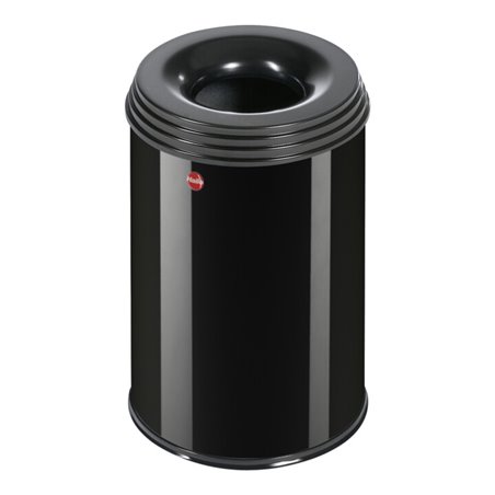 Hailo ProfiLine Safe, Flammenlöschender Papierkorb, Schwarz