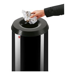 Hailo ProfiLine Safe, Flammenlöschender Papierkorb, Schwarz