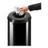 Hailo ProfiLine Safe, Flammenlöschender Papierkorb, Schwarz