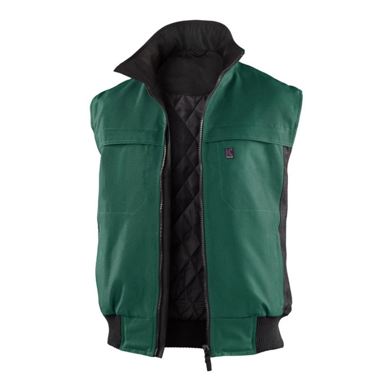 Kübler Wetter-Dress Weste 7168 moosgrün/schwarz