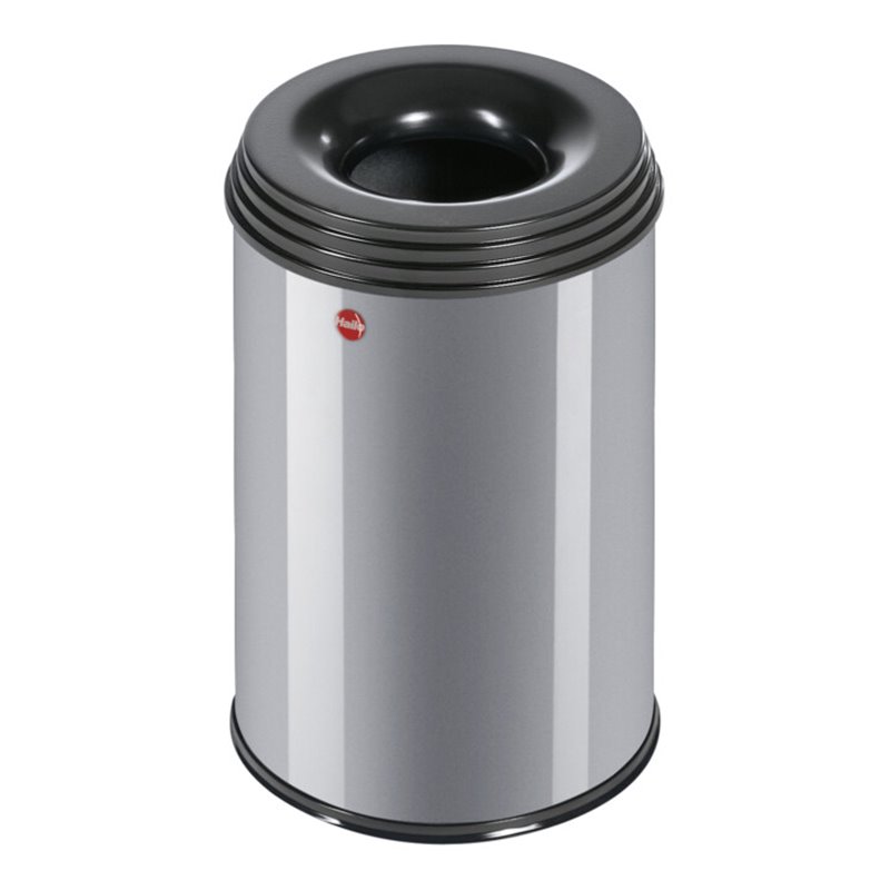 Hailo ProfiLine Safe, Flammenlöschender Papierkorb, Silber