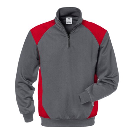 Fristads Sweatshirt 7048 SHV Rot Grau (Herren)