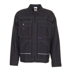 Planam Basalt Arbeitskleidung Bundjacke anthrazit/rot