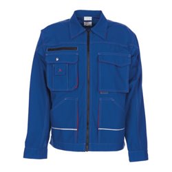 Planam Basalt Arbeitskleidung Bundjacke kornblau/rot