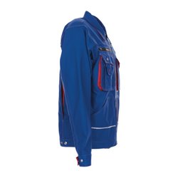 Planam Basalt Arbeitskleidung Bundjacke kornblau/rot