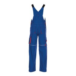 Planam Basalt Arbeitskleidung Latzhose kornblau/rot