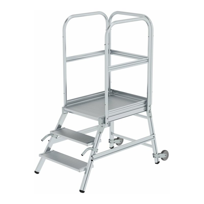 MUNK Podestleiter einseitig mit Rollen und Griff