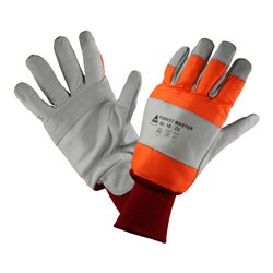 Hase Kettensägenführer-Handschuhe Forest Master Rindnappaleder