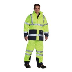 Ocean Warnschutzjacke 5in1 Poratex Premium gelb/marine
