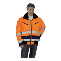 Warnschutz-Pilotenjacke EN471/343 Kl.2 orange/blau