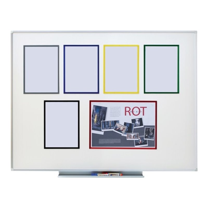Magnetoplan magnetofix-Magnetrahmen, 5 Stück, grau, A5