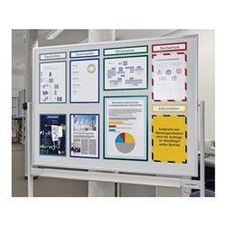 Magnetoplan magnetofix-Magnetrahmen, 5 Stück, grau, A5