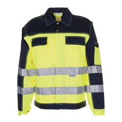 Planam Warn-Bundjacke gelb/marine