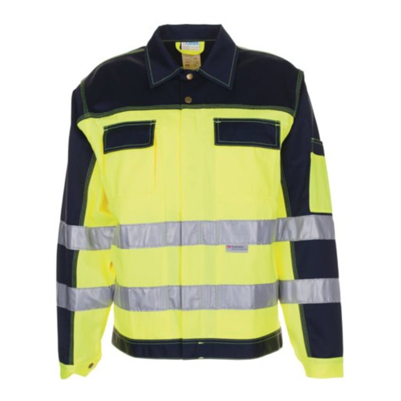 Planam Warn-Bundjacke gelb/marine