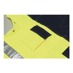 Planam Warn-Bundjacke gelb/marine