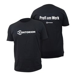 Contorion T-Shirt schwarz 'Profi am Werk'