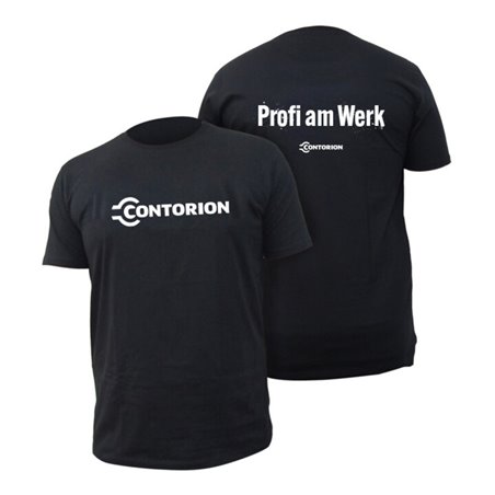Contorion T-Shirt schwarz 'Profi am Werk'