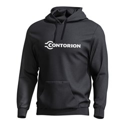 Contorion Hoodie schwarz 'Profi am Werk'