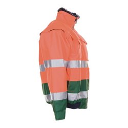 Planam Warnschutz-Comfortjacke orange/grün