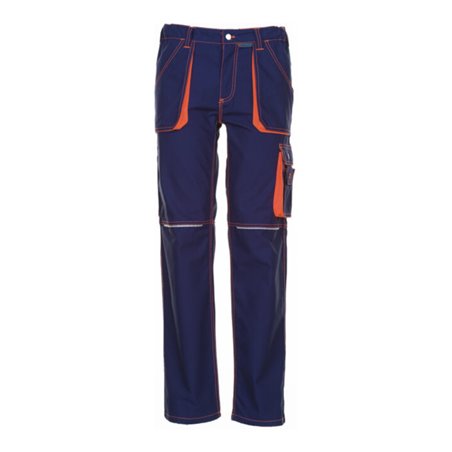 Planam Bundhose Basalt Neon marine/orange