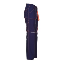 Planam Bundhose Basalt Neon marine/orange
