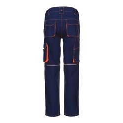 Planam Bundhose Basalt Neon marine/orange