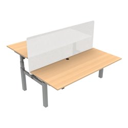 STIER Elektrisch höhenverstellbarer Team-Schreibtisch 501-88 Buche meliert