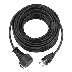 BRENNENSTUHL Verl.-Kabel BREMAXX 25m sch 1169900 t N05V3V3-F3G1,5 - Stecker u. Kuppl 1169900