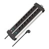 Brennenstuhl Premium-Alu-Line Technik Steckdosenleiste 16-fach Duo schwarz 3m H05VV-F 3G1,5 8-fach schaltbare Steckdosen
