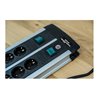 Brennenstuhl Premium-Alu-Line Technik Steckdosenleiste 8-fach Duo schwarz 3m H05VV-F 3G1,5 4-fach schaltbare Steckdosen
