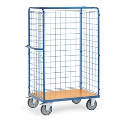 fetra Paketwagen 858+ Drahtgitterwänden, Tragkraft 600kg mit TPE-Reifen