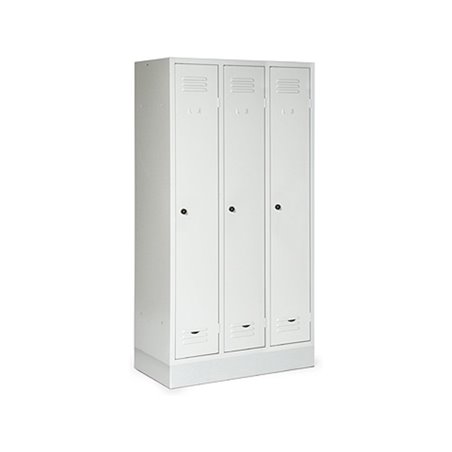 Classico Kleiderschrank mit Sockel mit 3 Abteilen