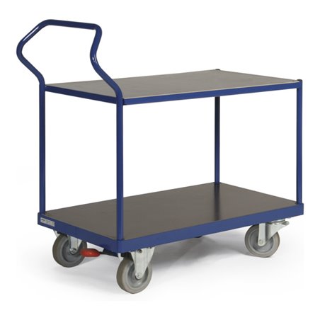 Ergotruck Tischwagen 2 Ladeflächen bündige Ladefläche