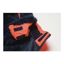 Planam Warnschutz-Comfortjacke gelb/marine