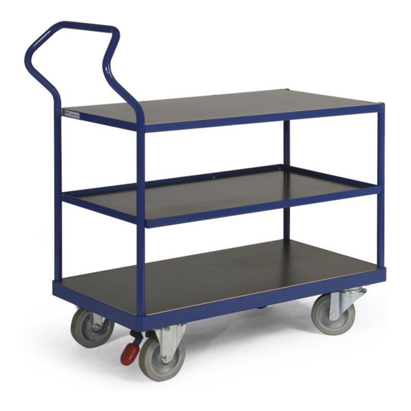 Ergotruck Tischwagen 3 Ladeflächen bündige Ladefläche