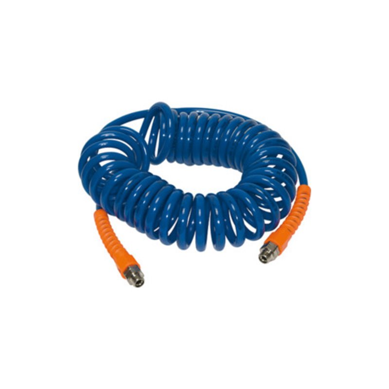 Riegler Spiralschl., Verschraubung, Knickschutz, PU, G 3/8, Ã¸ 12x8, 10 m, SP 18-1000