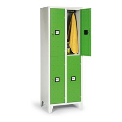 Portofino Kleiderschrank de luxe m.Füßen doppelstöckig 4 Fächer