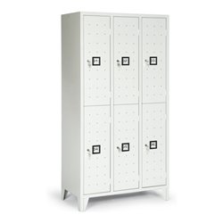 Portofino Kleiderschrank de luxe m.Füßen doppelstöckig 6 Fächer