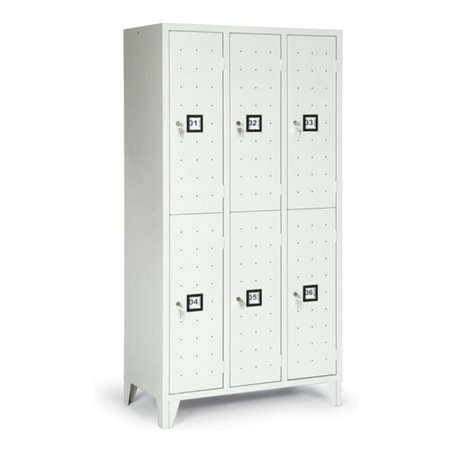 Portofino Kleiderschrank de luxe m.Füßen doppelstöckig 6 Fächer