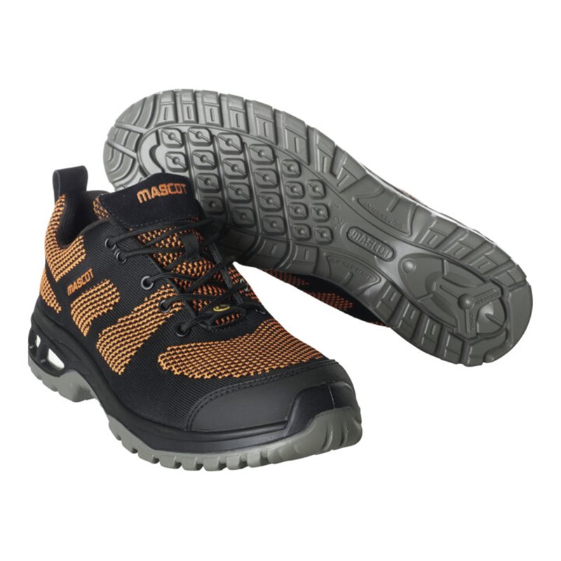 Mascot Sicherheitshalbschuh S1P mit Schnürsenkel Sicherheitshalbschuh S1P Sicherheitsschuhe schwarz/dunkelorange 10