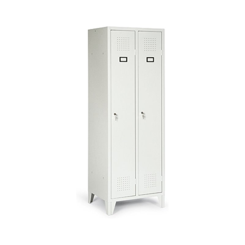 Portofino Kleiderschrank mit Füßen mit 2 Abteilen