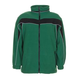 Planam Fleecejacke Plaline grün/schwarz