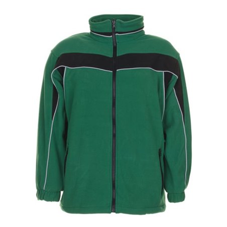 Planam Fleecejacke Plaline grün/schwarz